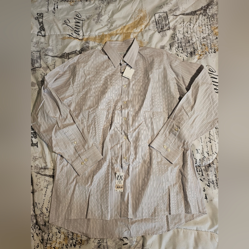 Striped Button-Up Shirt